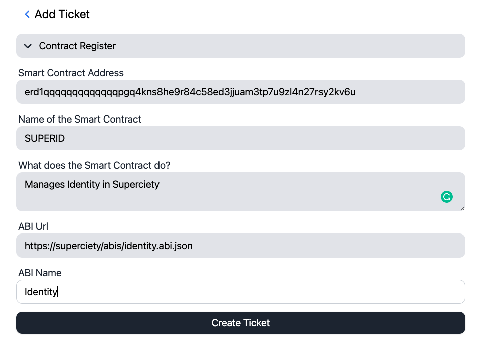 register contract demo